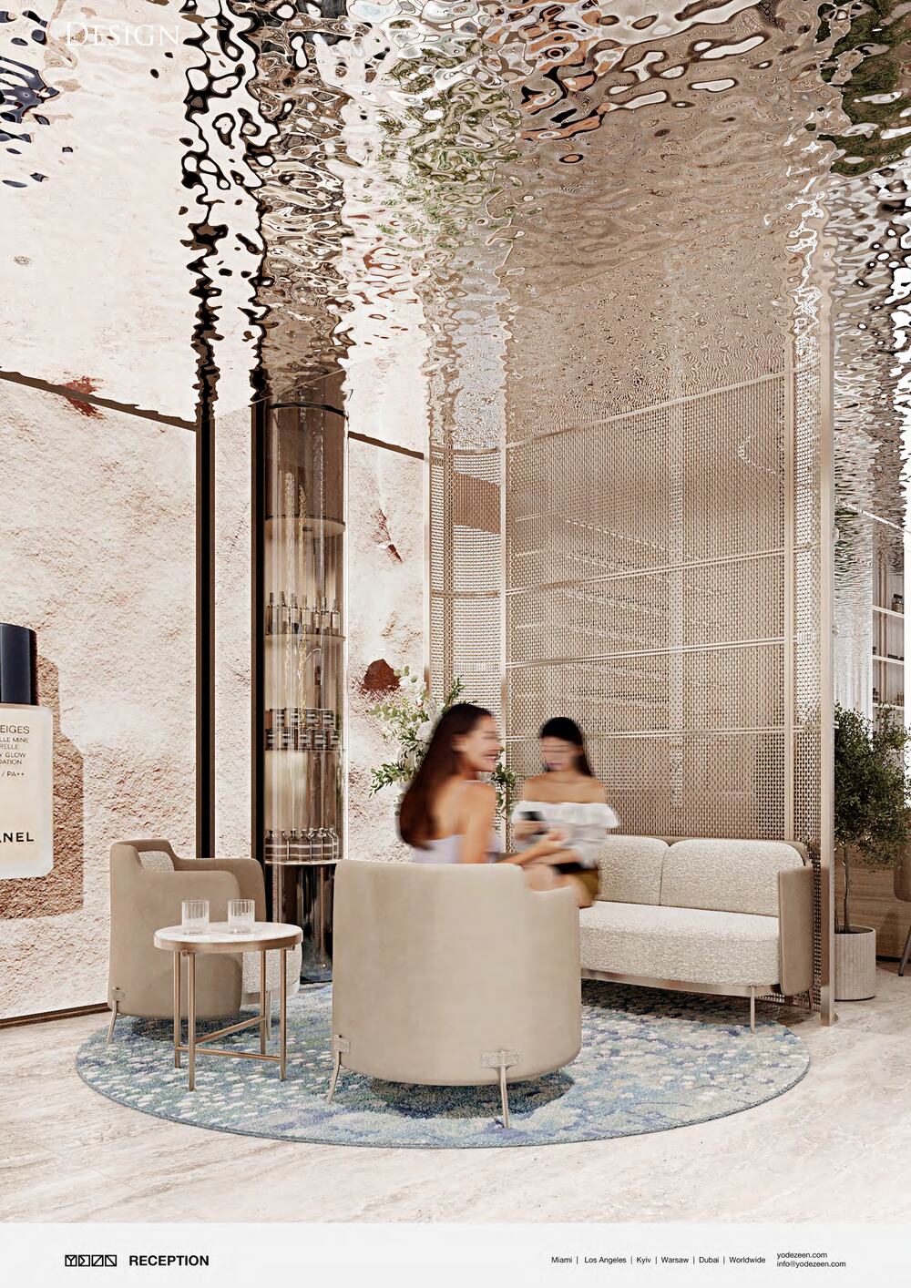 Concierge Lounge — reception at Leo Beauty Club Dubai